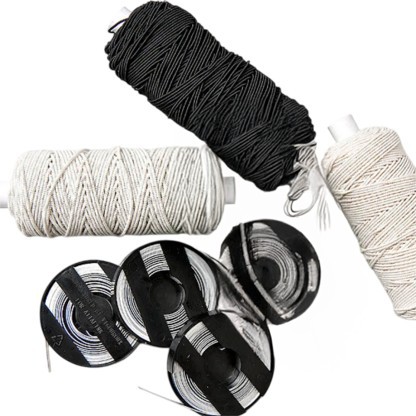 Elastisk tråd PEGN svart 200bobiner/kart. pris/rulle