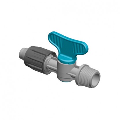 Ventil f&ouml;r droppslang platt med g&auml;nganslutning