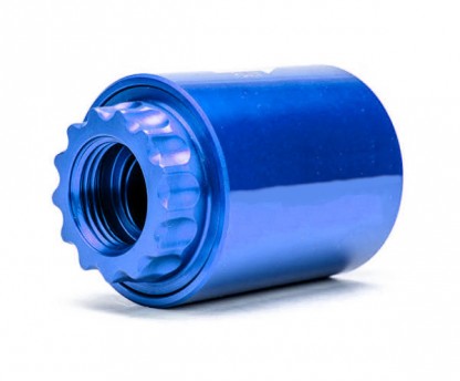 Turfbult sprinklerslang av aluminium bl&aring; f&ouml;r magnetfiltering 25mm NPT g&auml;nga