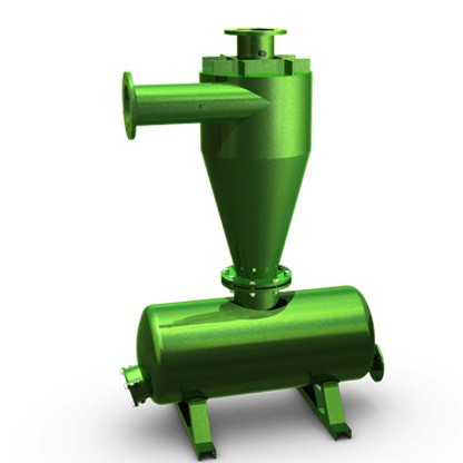 Sandfilter hydrocyklon typ F1000 serie 98m&sup3;/h till 160m&sup3;/h 220 liter 150mm ISO16 anslutning