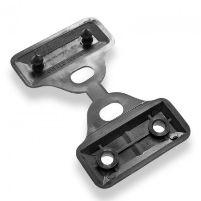 Kl&auml;mma f&ouml;r n&auml;t 2 h&aring;l svart 50x45mm pris/100st