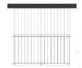 Solskydd Energipergola lateralt lutande E-varia Par, modul 3 inl&auml;gg