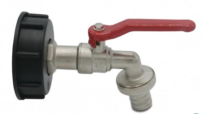 Kran f&ouml;r IBC-tank 2"x 3/4"